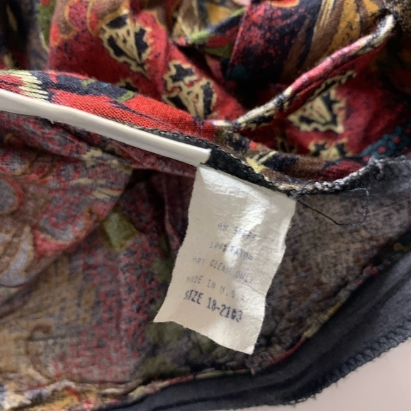 Vintage Adrian Jordan boho Wrap Skirt maxi print size 18 plus size women’s - Picture 5 of 7